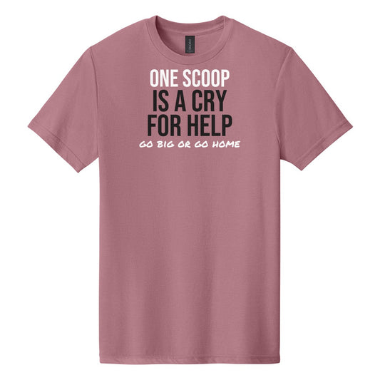 Sundae Is A Lifestyle tee on Gildan Softstyle CVC 64000CVC in Plumrose