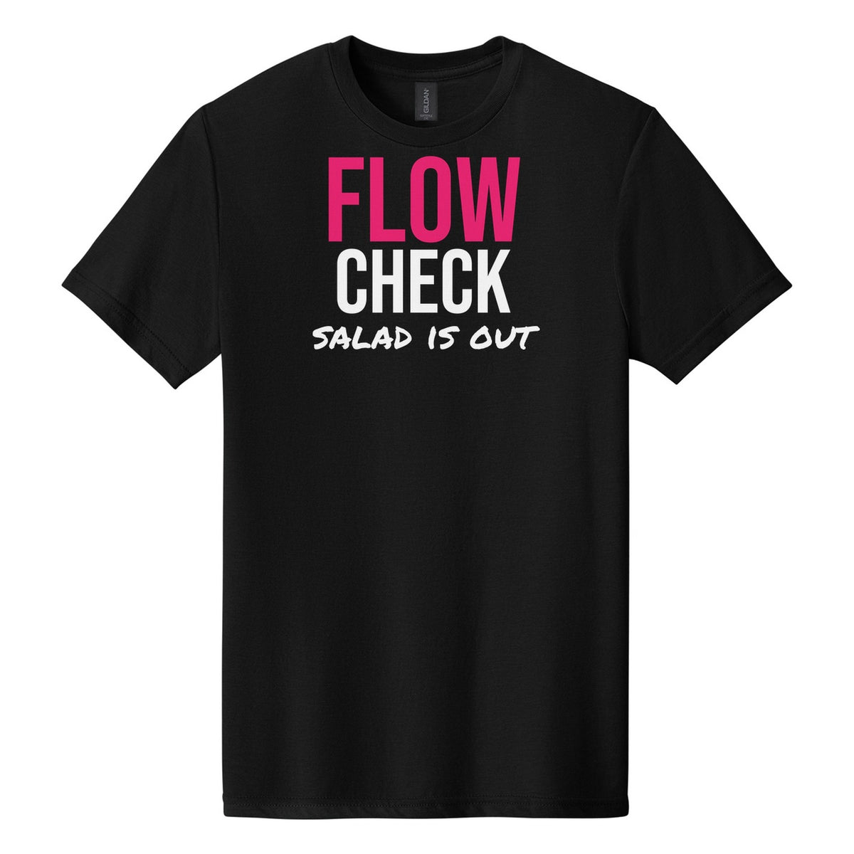 Flow Check hockey tee in Pitch Black