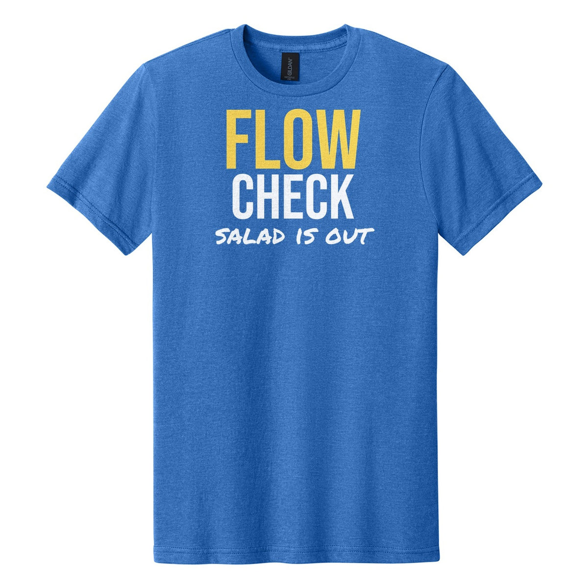 Flow Check hockey tee in Royal Mist