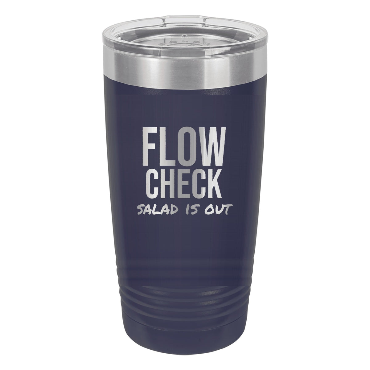 Flow Check hockey tumbler in Navy Blue