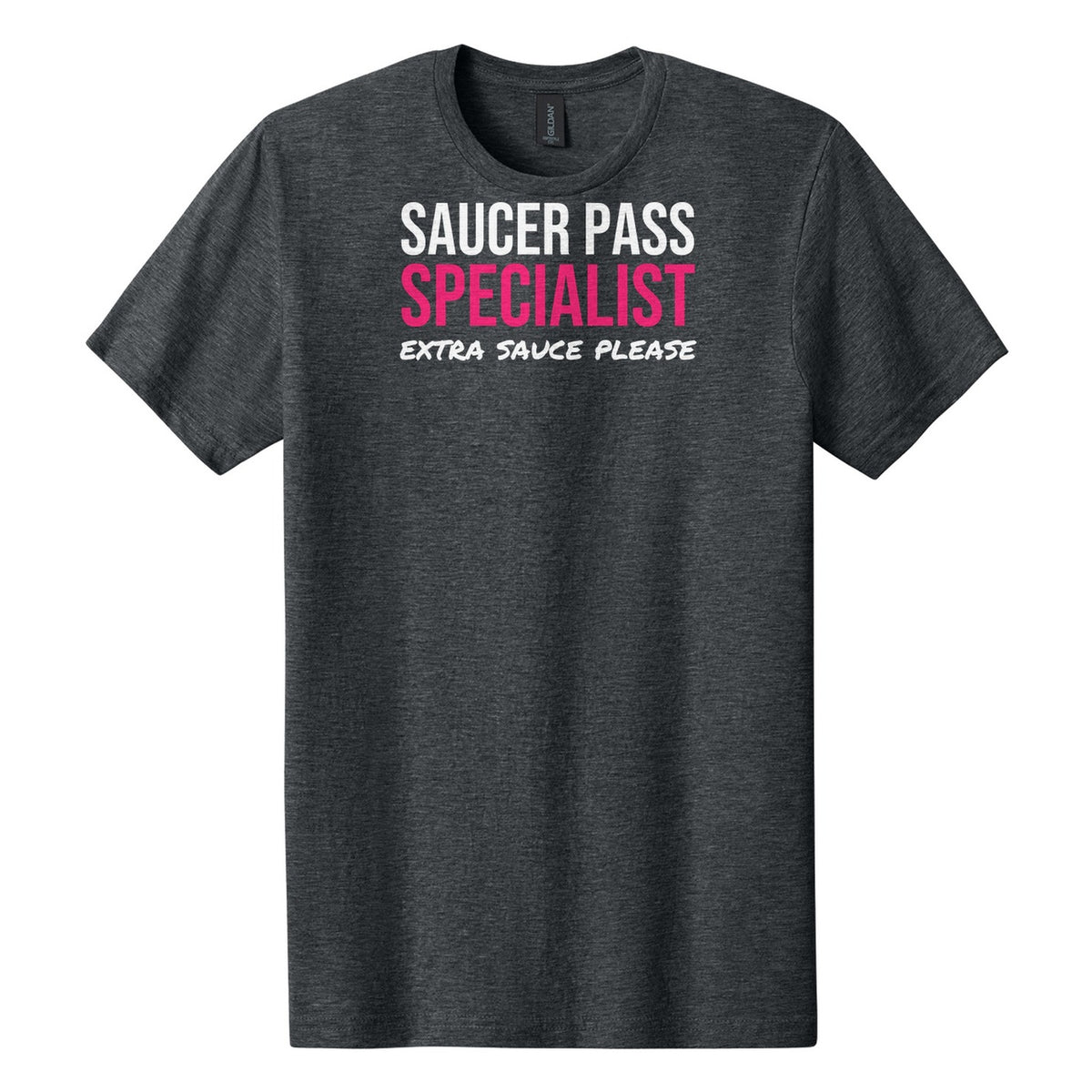 Saucer Pass Specialist hockey tee in Dark Heather