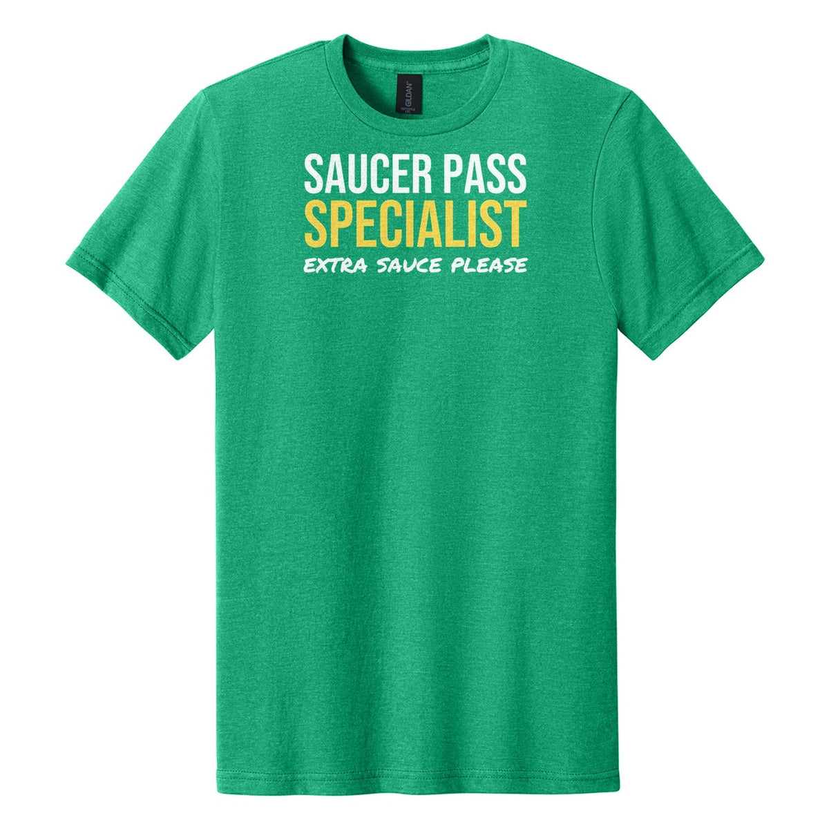 Saucer Pass Specialist hockey tee in Kelly Mist