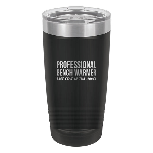 Professional Bench Warmer tumbler in Black