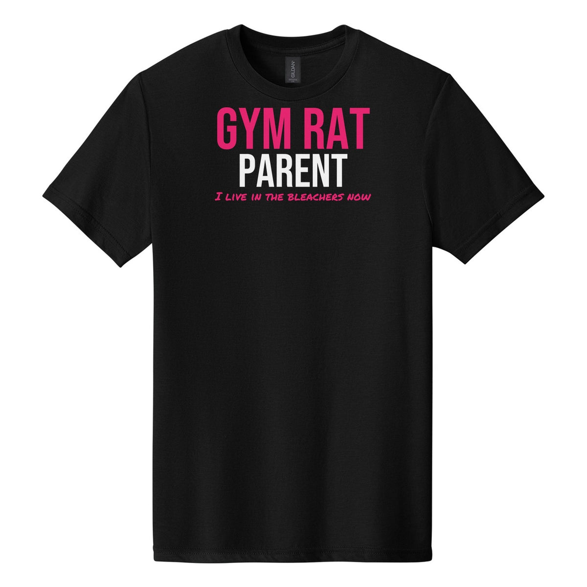 Gym Rat Parent tee in Pitch Black