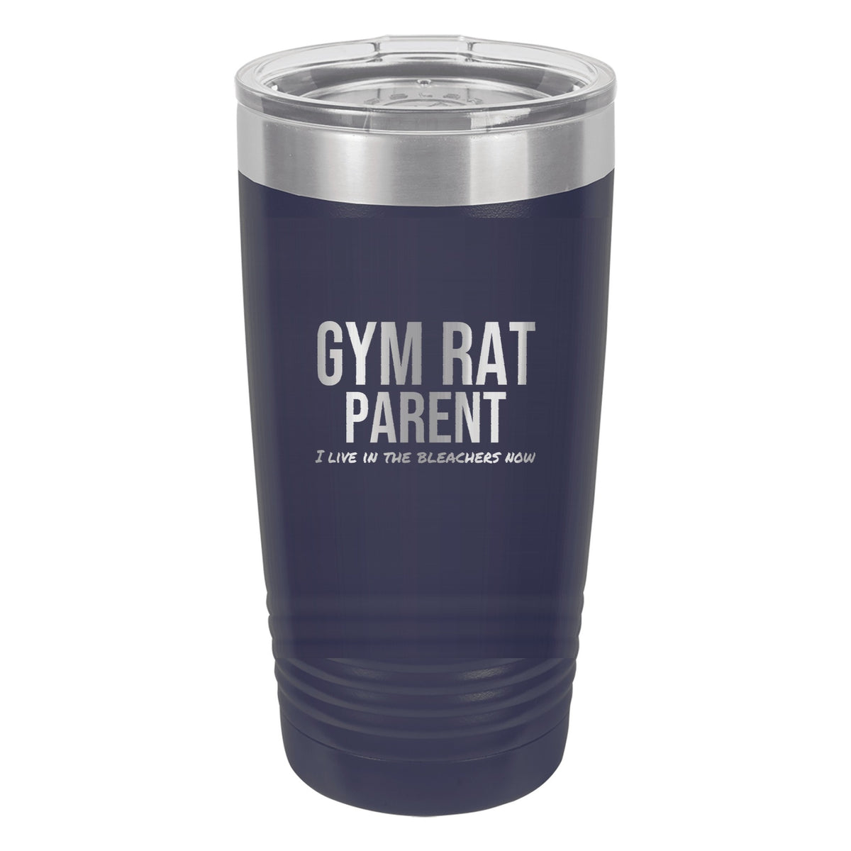 Gym Rat Parent tumbler in Navy Blue