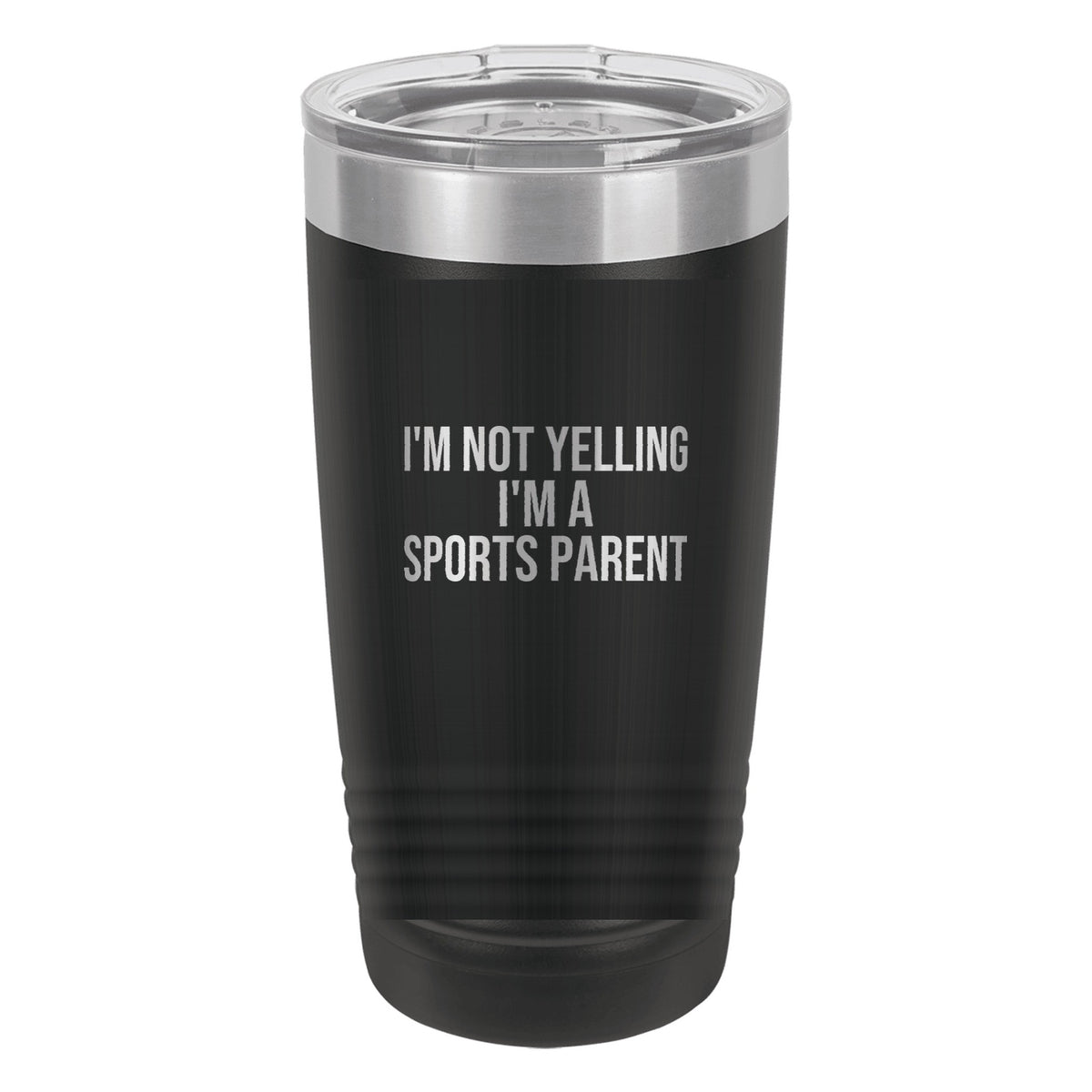 I'm Not Yelling I'm A Sports Parent tumbler in Black