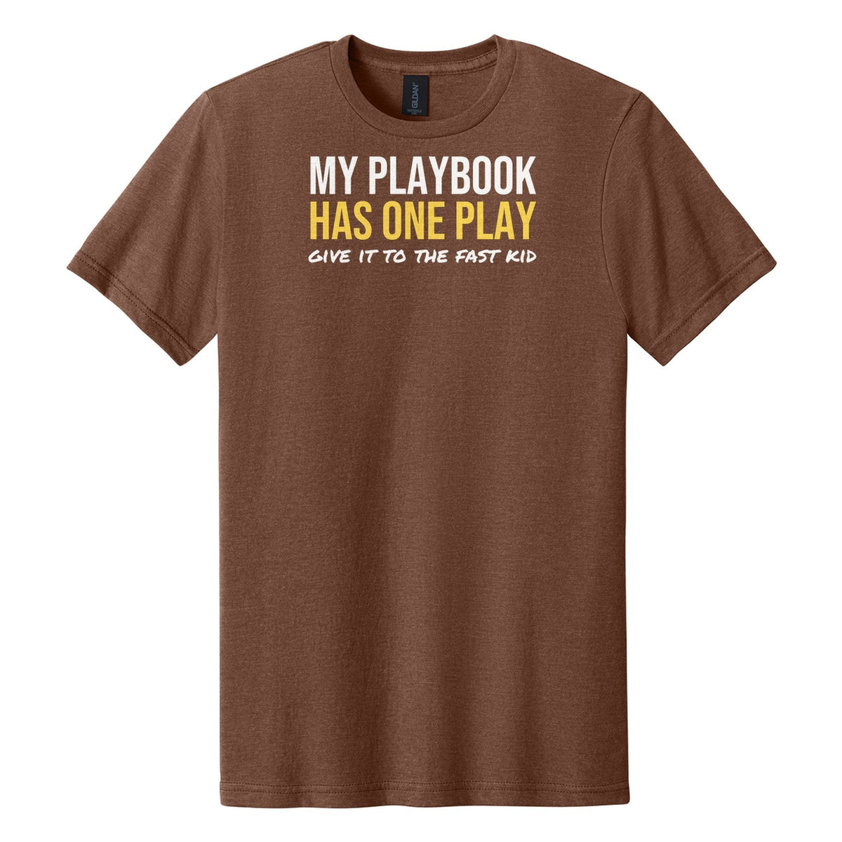 My Playbook Has One Play tee in Cocoa Mist