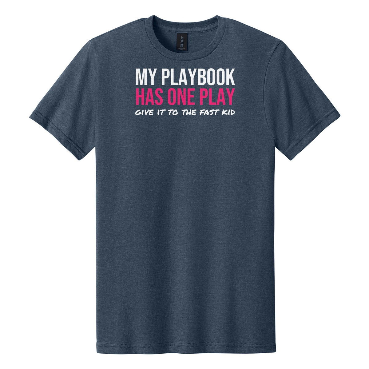 My Playbook Has One Play tee in Navy Mist