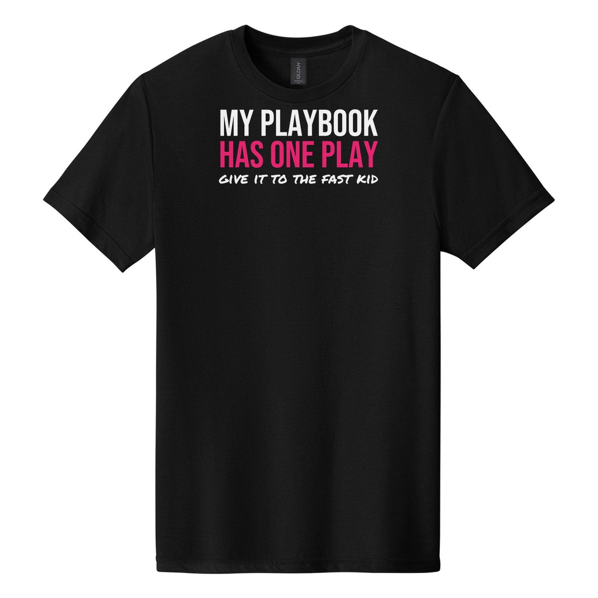 My Playbook Has One Play tee in Pitch Black