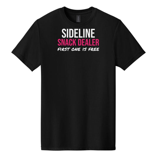 Sideline Snack Dealer tee in Pitch Black