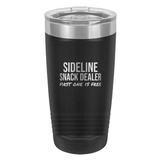 Sideline Snack Dealer tumbler in Black