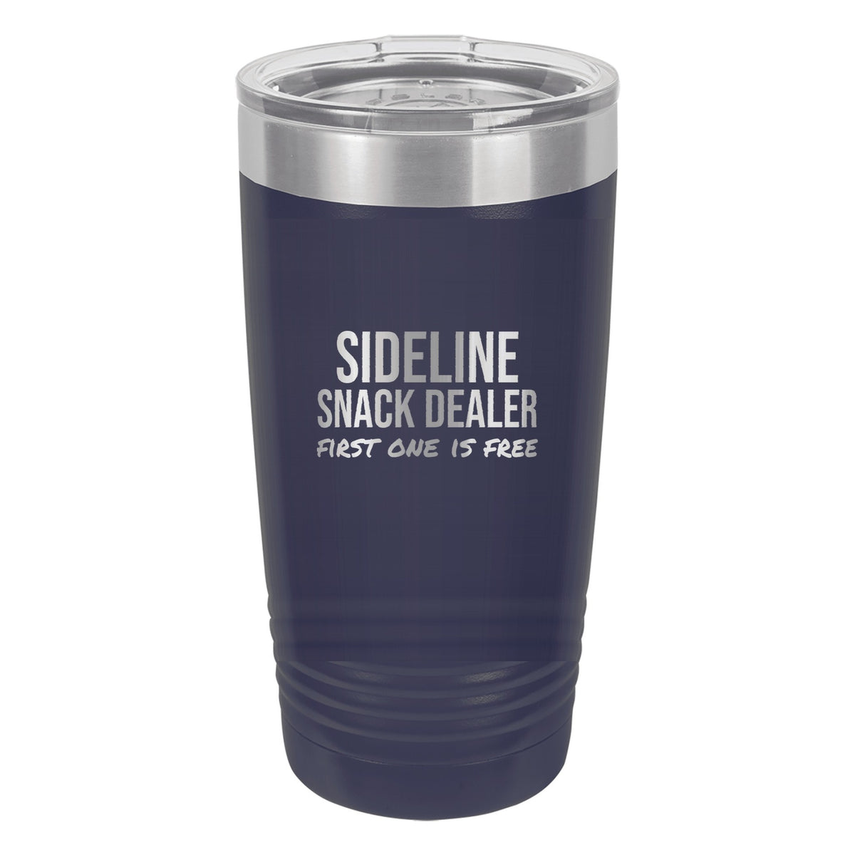 Sideline Snack Dealer tumbler in Navy Blue
