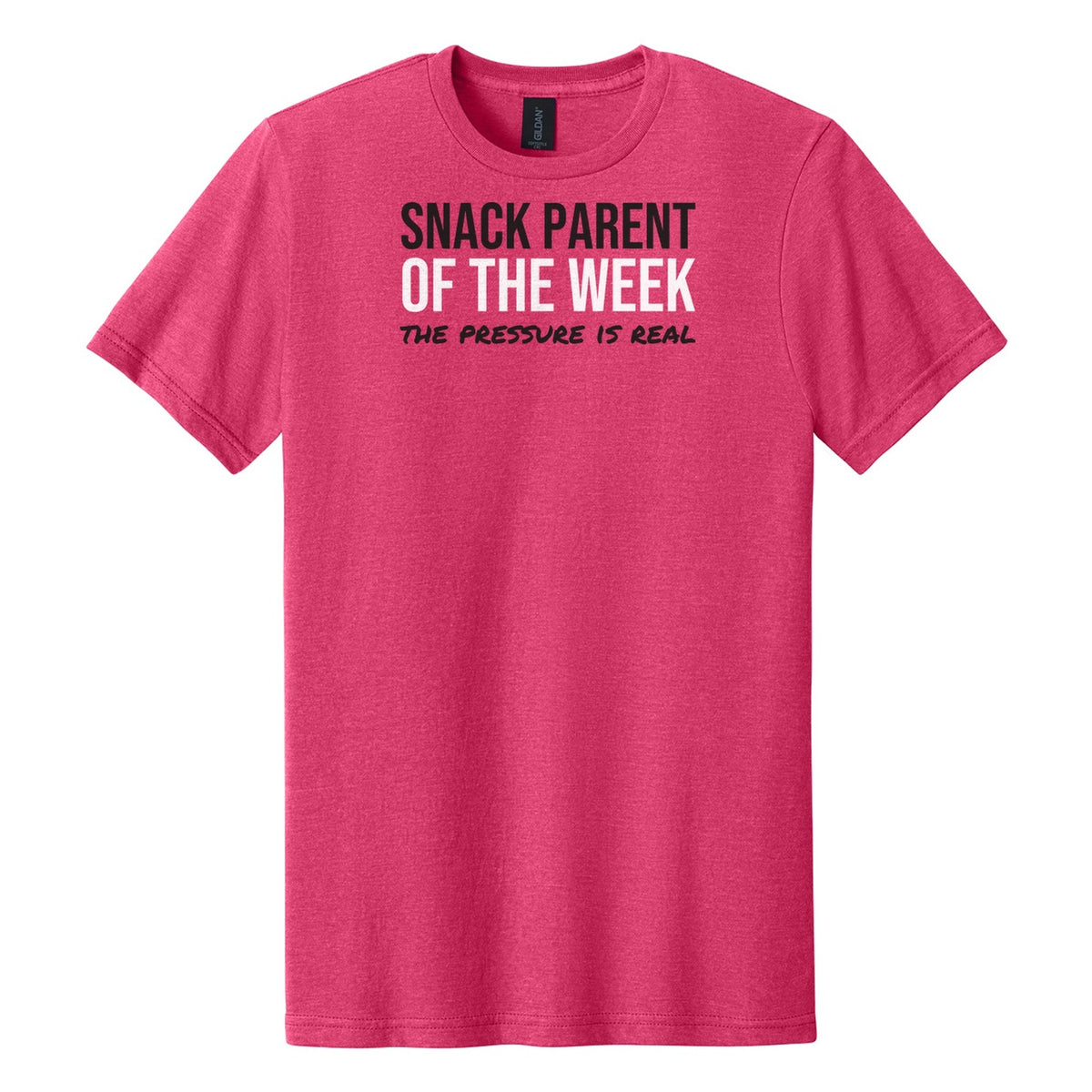 Snack Parent Of The Week tee in Pink Lemonade Mist