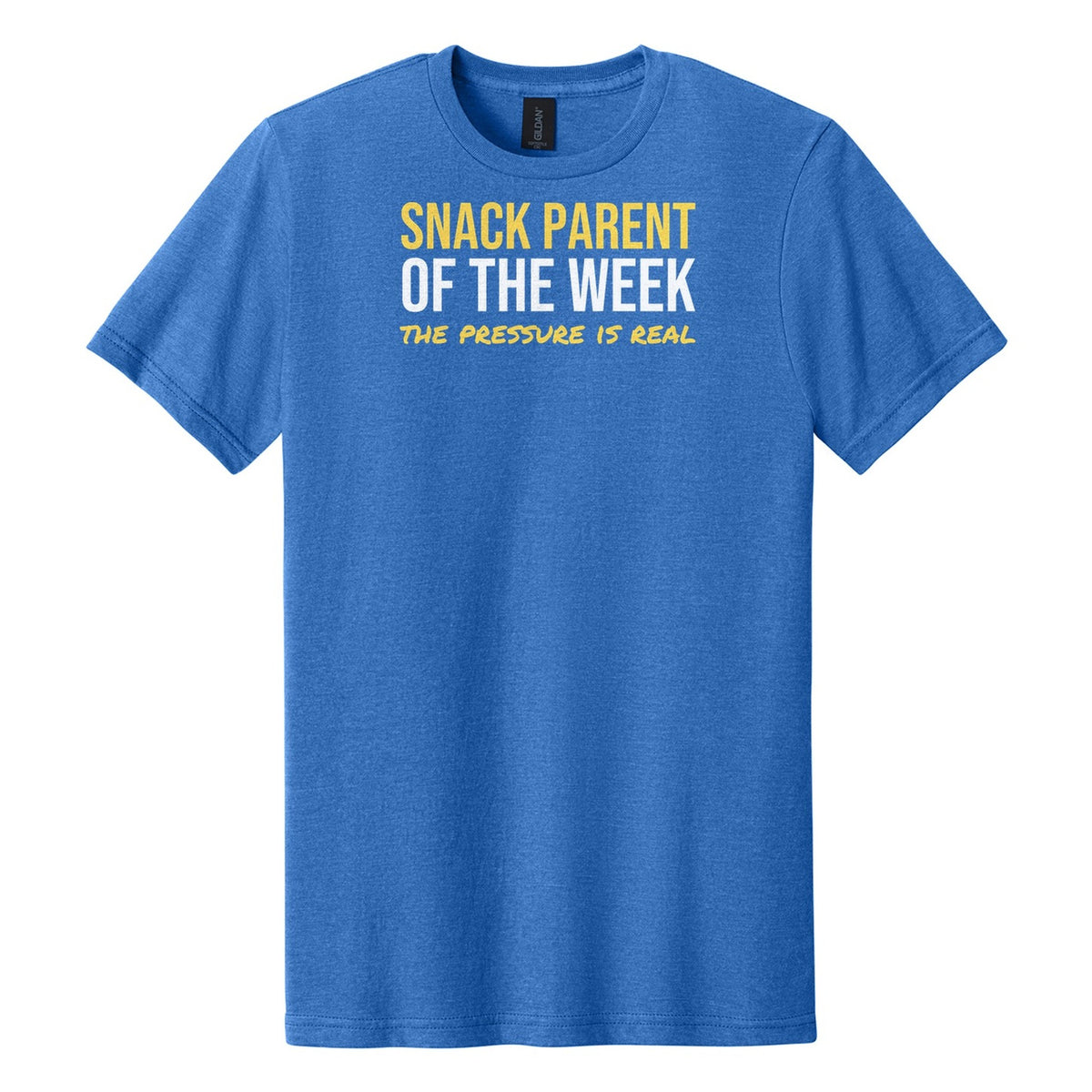 Snack Parent Of The Week tee in Royal Mist