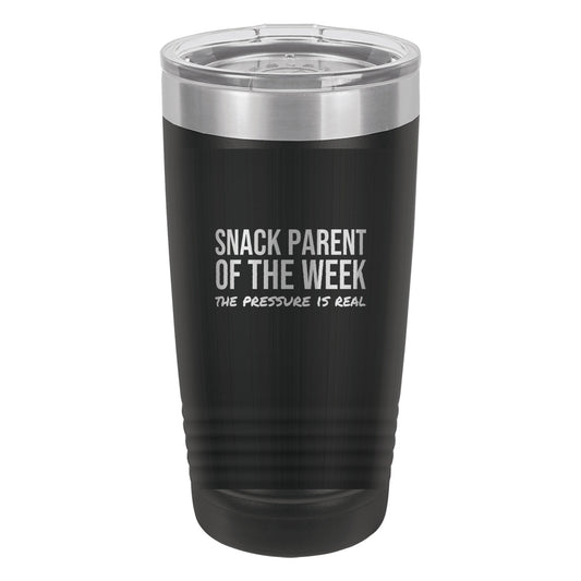 Snack Parent Of The Week tumbler in Black