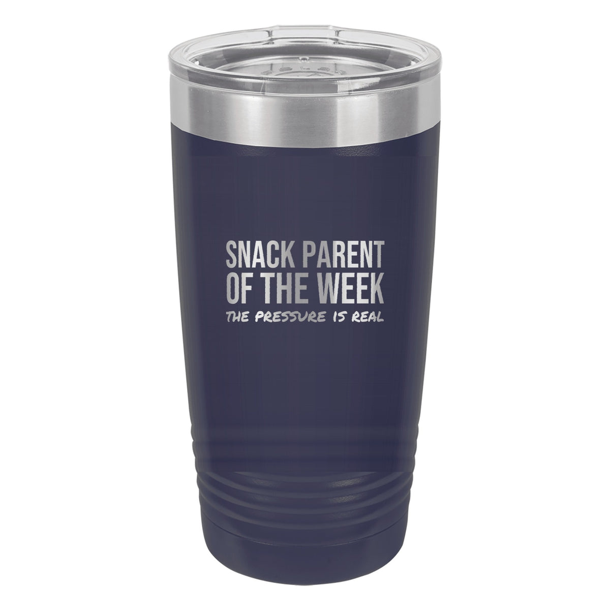 Snack Parent Of The Week tumbler in Navy Blue