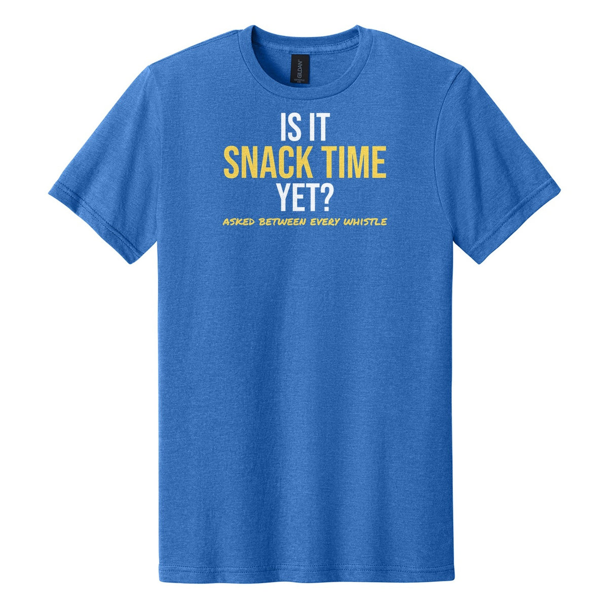 Is It Snack Time Yet tee in Royal Mist