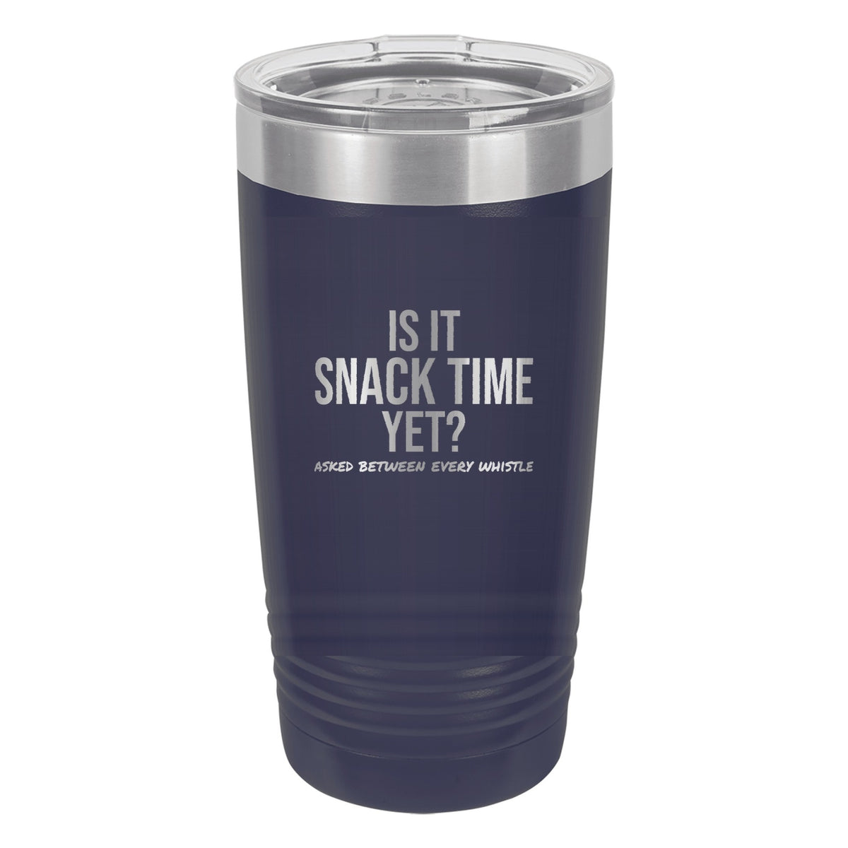 Is It Snack Time Yet tumbler in Navy Blue