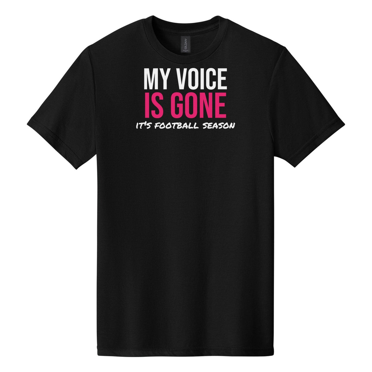 My Voice Is Gone It's Football Season tee in Pitch Black